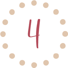 MFD-Branding Visuals-0725-34 Number 4 inside a circle of soft beige dots.